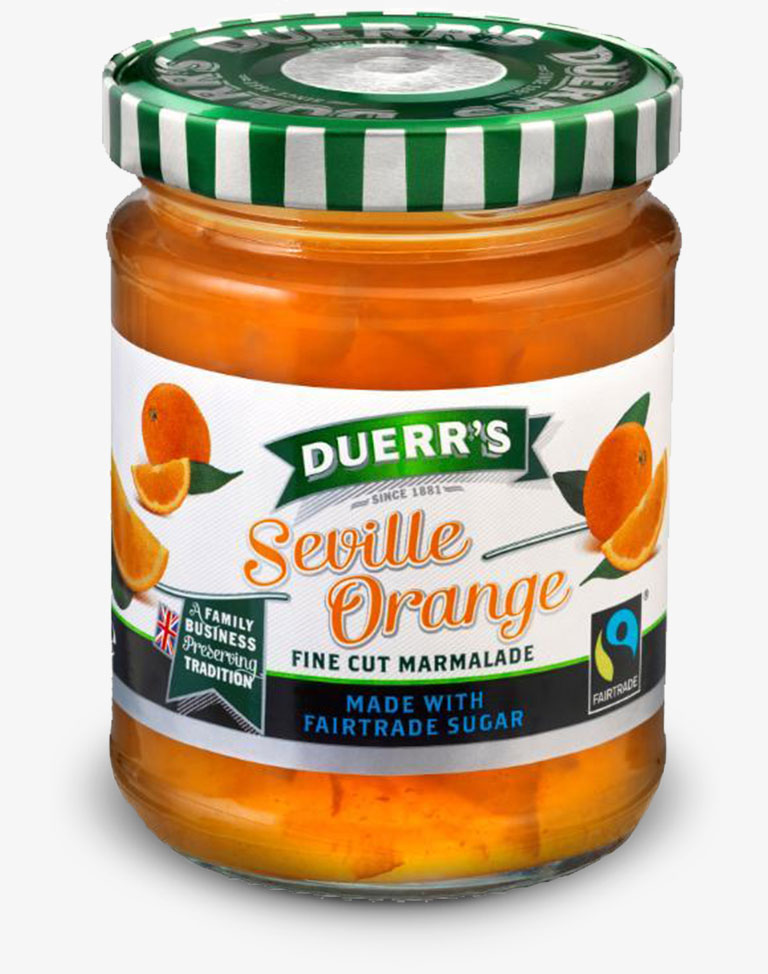 Fairtrade Fine Cut Seville Orange Marmalade Duerr's