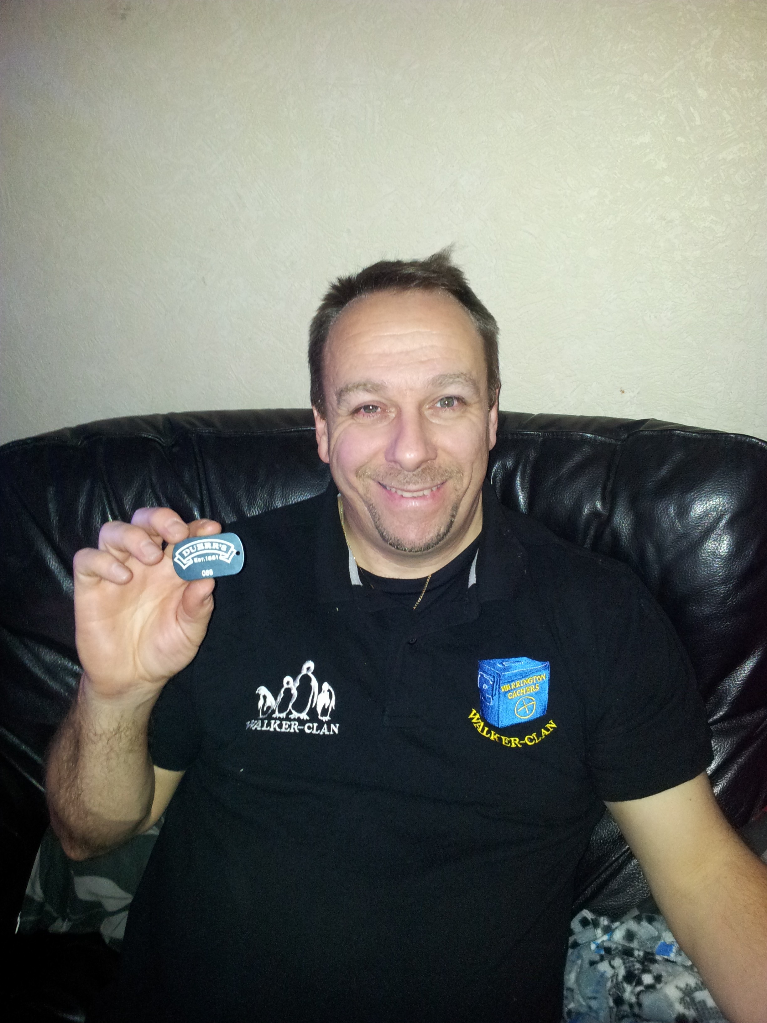 Geocache winner; Andy Walker - Duerr's