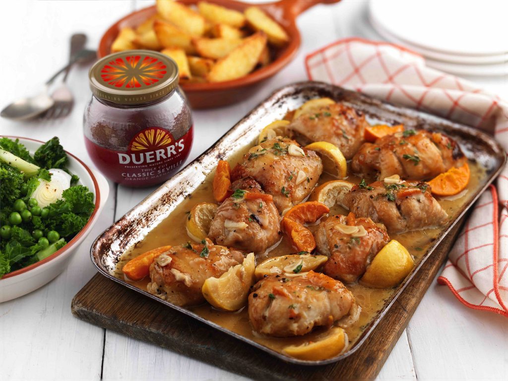 Chicken Traybake With Marmalade And Mustard Duerr's